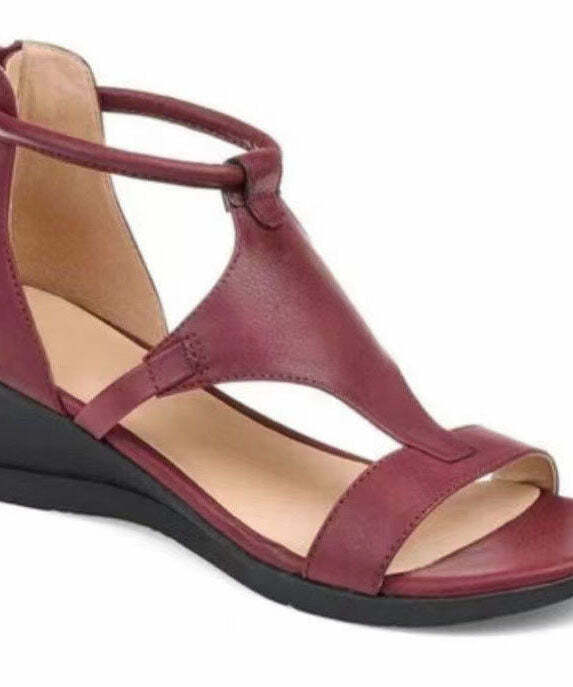 Vintage Black Peep Toe Zip Up Wedge Sandals - Y2K Grunge, 90s Fashion, Retro Summer Outfits