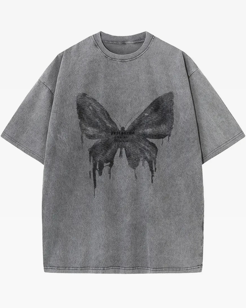 Vintage Butterfly Shirt - Y2K Summer, 90s Grunge, Retro Style, Y2K Club & Party Outfits