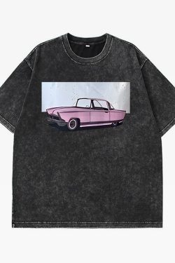 Vintage Car Shirt - Y2K Summer Retro 90s Grunge Outfit, Y2K Fashion, Y2K Club Party Top
