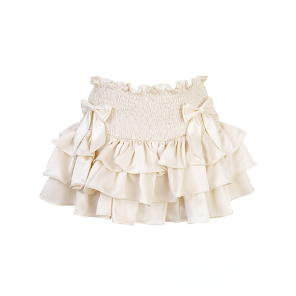 Vintage Dollette White Skirt - Y2K Summer, 90s Fashion, Grunge, Retro, Pastel Goth, Y2K Party