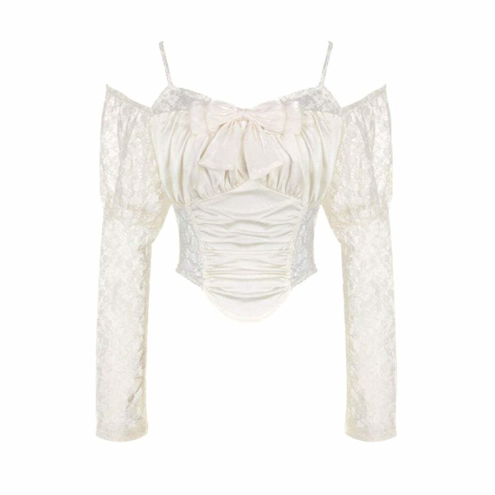 Vintage Dollette White Top - Y2K Summer, 90s Grunge, Retro 90s, Y2K Party & Club Outfits