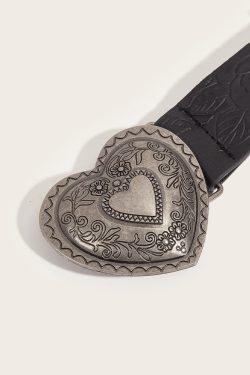 Vintage Heart Belt - Y2K Summer & 90s Grunge Fashion, Retro Goth, Y2K Party & Club Outfits