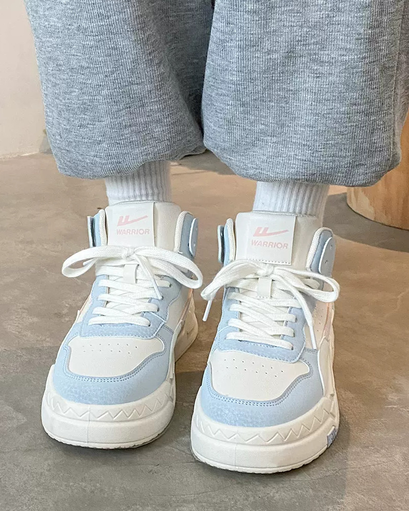 Vintage High Top Sneakers for Women - Y2K Summer, 90s Grunge, Retro Hip Hop Fashion