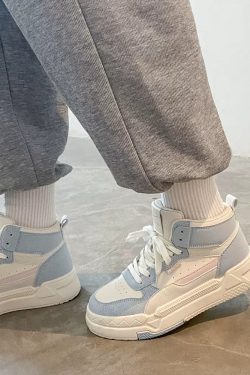 Vintage High Top Sneakers for Women - Y2K Summer, 90s Grunge, Retro Hip Hop Fashion