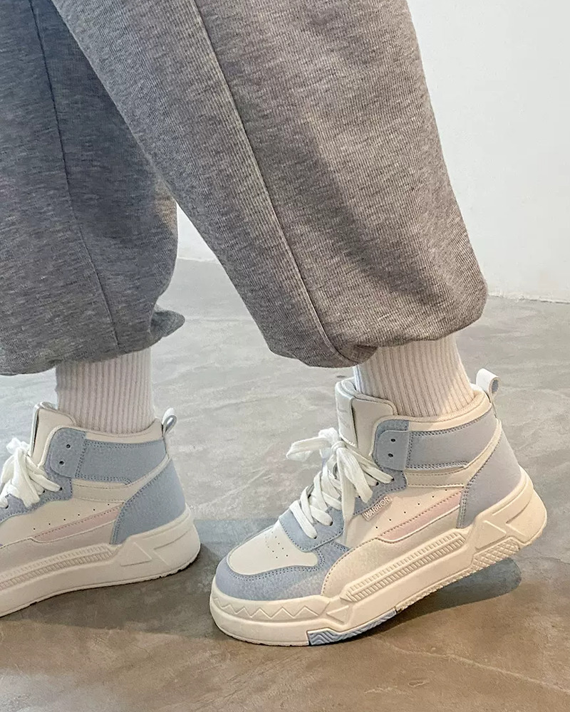 Vintage High Top Sneakers for Women - Y2K Summer, 90s Grunge, Retro Hip Hop Fashion