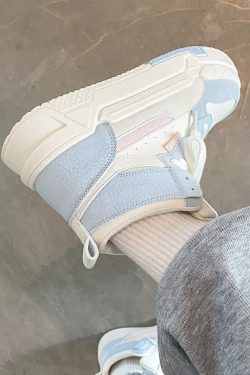 Vintage High Top Sneakers for Women - Y2K Summer, 90s Grunge, Retro Hip Hop Fashion