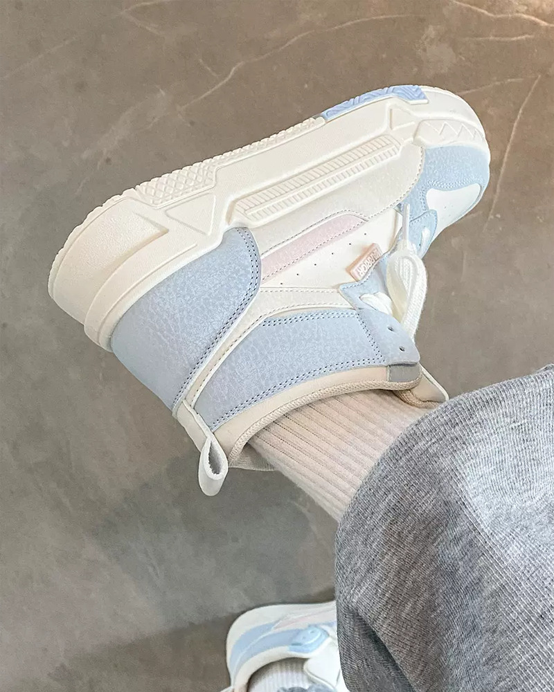 Vintage High Top Sneakers for Women - Y2K Summer, 90s Grunge, Retro Hip Hop Fashion