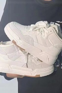 Vintage High Top Sneakers for Women - Y2K Summer, 90s Grunge, Retro Hip Hop Fashion