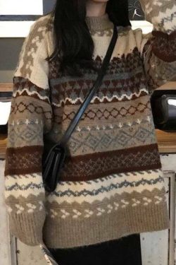 Vintage Indie Sweater - Y2K Summer, 90s Grunge, Retro 70s, Pastel Goth, Y2K Club &