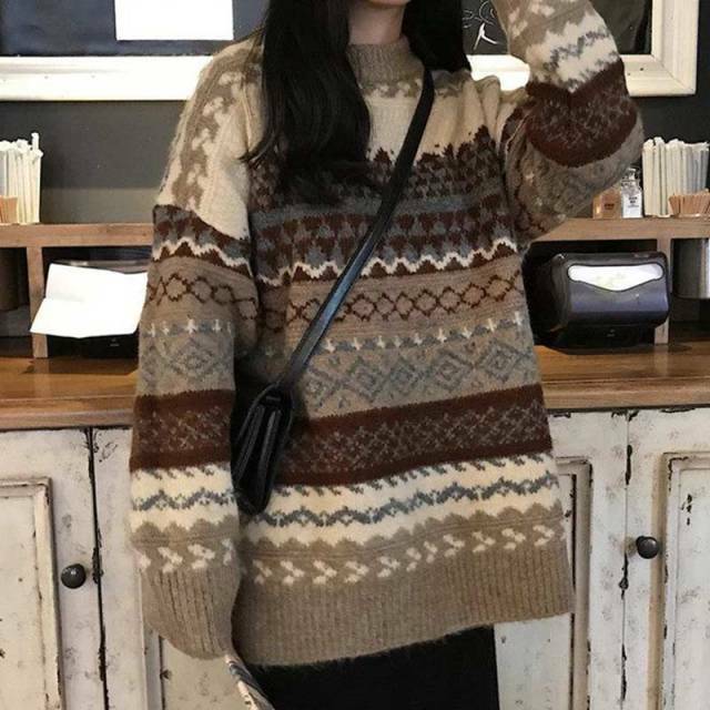 Vintage Indie Sweater - Y2K Summer, 90s Grunge, Retro 70s, Pastel Goth, Y2K Club &