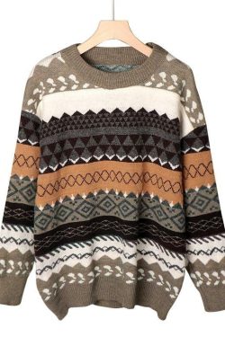 Vintage Indie Sweater - Y2K Summer, 90s Grunge, Retro 70s, Pastel Goth, Y2K Club &