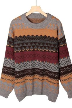 Vintage Indie Sweater - Y2K Summer, 90s Grunge, Retro 70s, Pastel Goth, Y2K Club &