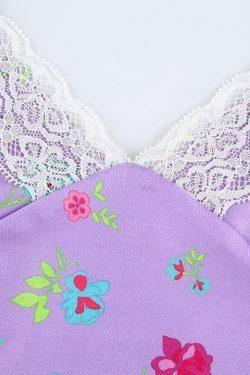 Vintage Lace Crop Top - Y2K Summer, 90s Grunge, Retro Style, Pastel Goth, Y2K Party Outfit