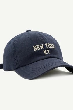 Vintage New York Cap - Y2K Summer, 90s Grunge, Retro Hip Hop, Pastel Goth, Y2K Popstar Style