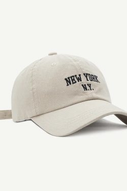 Vintage New York Cap - Y2K Summer, 90s Grunge, Retro Hip Hop, Pastel Goth, Y2K Popstar Style