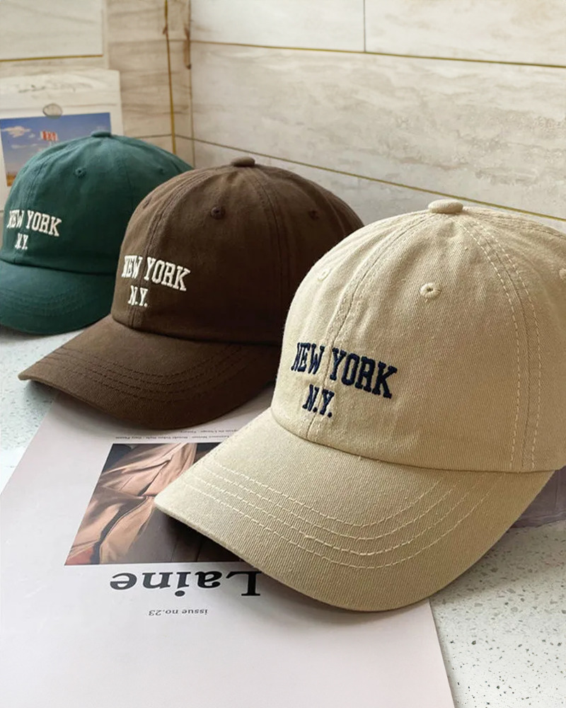 Vintage New York Cap - Y2K Summer, 90s Grunge, Retro Hip Hop, Pastel Goth, Y2K Popstar Style