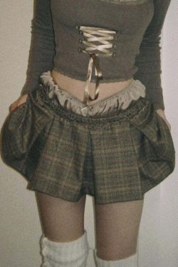 Vintage Plaid Skirt - Y2K Summer Grunge Outfit, 90s Fashion, Retro Style, Y2K Party & Club Outfits