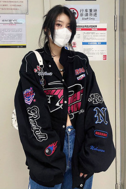 Vintage Racer Jacket - Y2K Summer, 90s Grunge, Retro Style, Y2K Party & Club Outfits