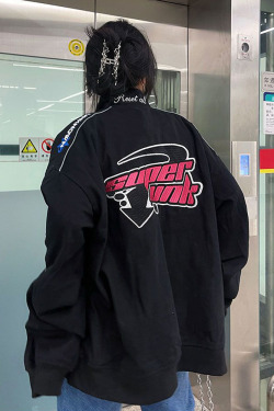 Vintage Racer Jacket - Y2K Summer, 90s Grunge, Retro Style, Y2K Party & Club Outfits