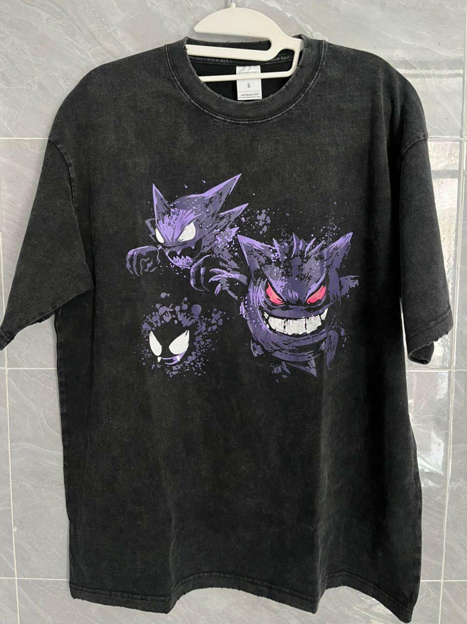 Vintage Washed 'Ghosts' Oversized Tee - Y2K Grunge, 90s Fashion, Retro Summer Outfit