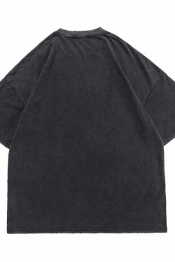 Vintage Washed Chaos Tee - Y2K Summer Grunge, 90s Retro, Pastel Goth, Y2K Party & Club Outfits