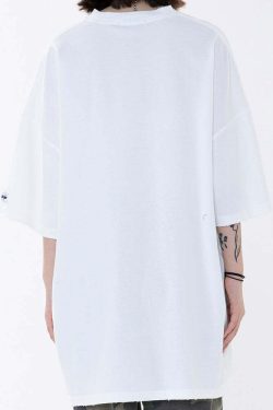 Vintage Washed Chaos Tee - Y2K Summer Grunge, 90s Retro, Pastel Goth, Y2K Party Outfit