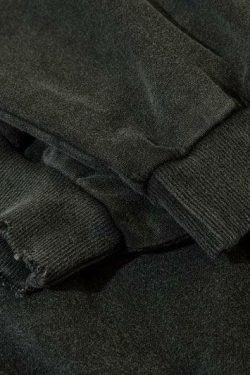 Vintage Washed Fangs Hoodie - Y2K Grunge, 90s Fashion, Retro Style, Gothic Y2K, Summer Y2K