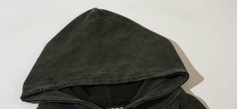 Vintage Washed Fangs Hoodie - Y2K Grunge, 90s Fashion, Retro Style, Gothic Y2K, Summer Y2K