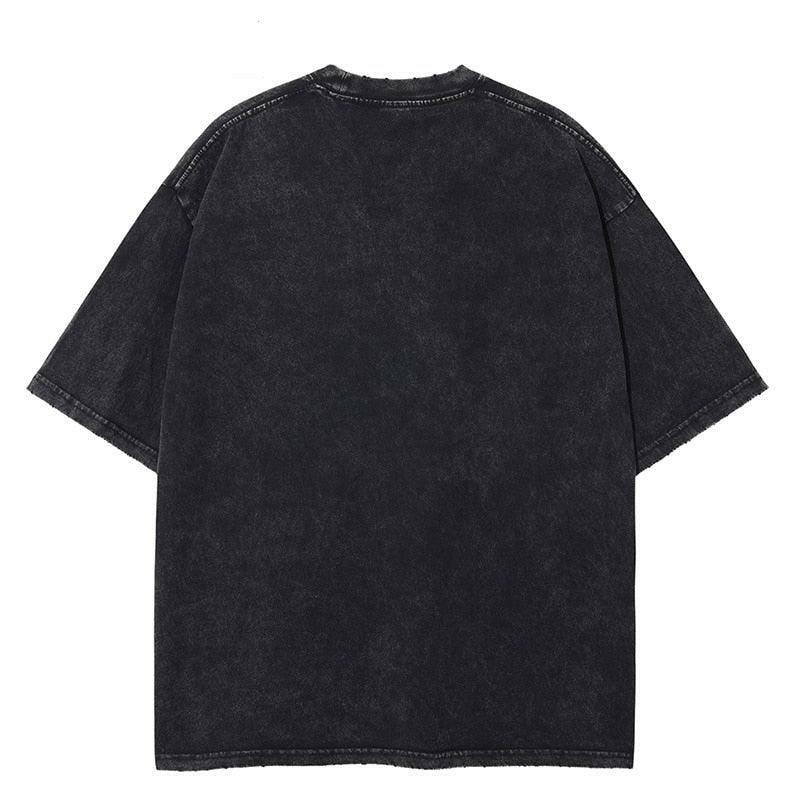 Vintage Washed Titan Oversized Tee - Y2K Summer, 90s Grunge, Retro Goth, Baby Tees, Y2K Pop