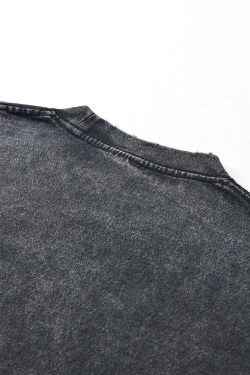 Vintage Washed Titan Oversized Tee - Y2K Summer, 90s Grunge, Retro Goth, Baby Tees, Y2K Pop
