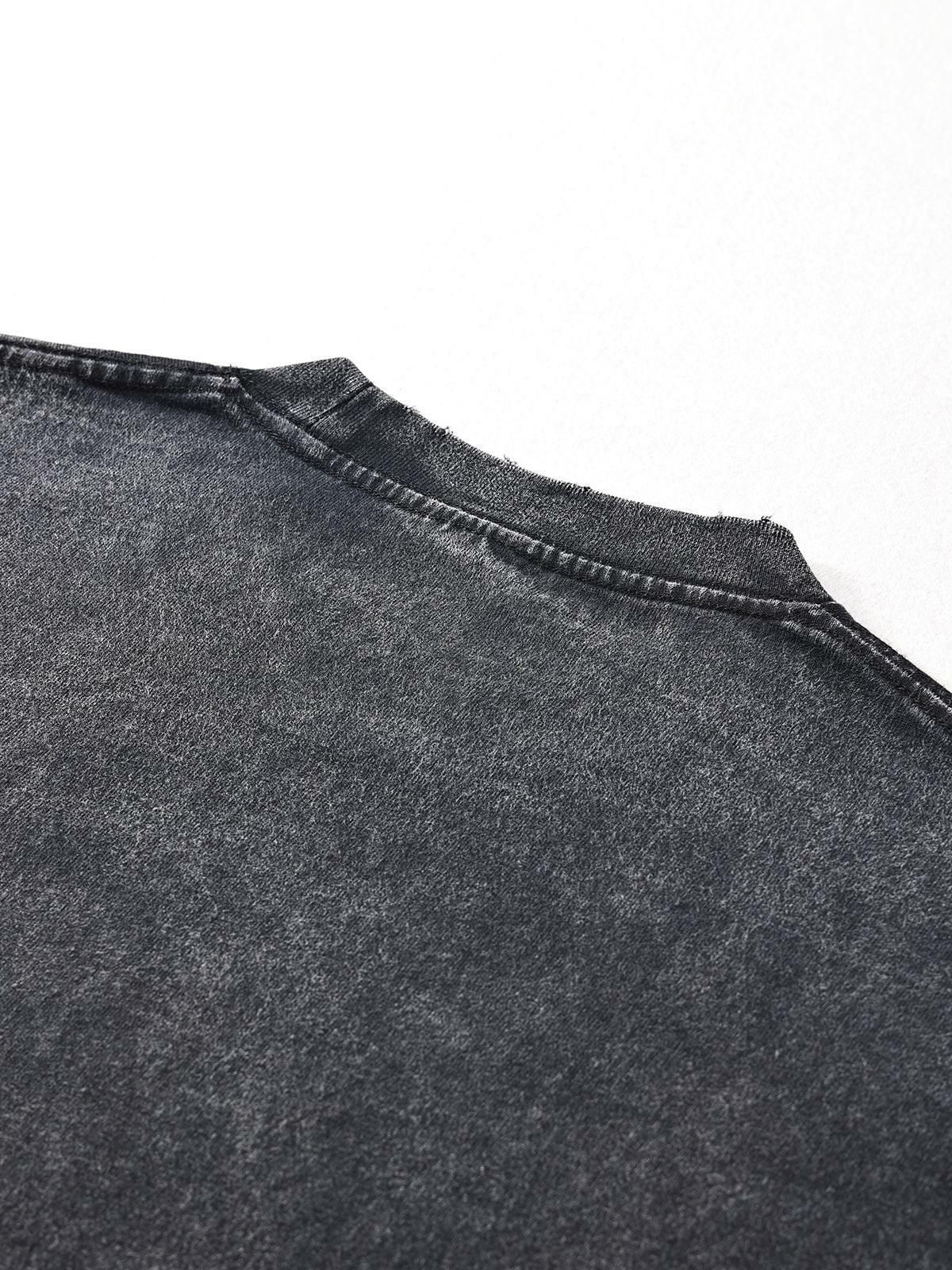 Vintage Washed Titan Oversized Tee - Y2K Summer, 90s Grunge, Retro Goth, Baby Tees, Y2K Pop