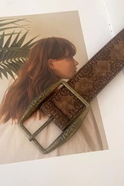 Vintage Y2K Leather Belt - Perfect for 90s Grunge, Retro, and Summer Y2K Outfits