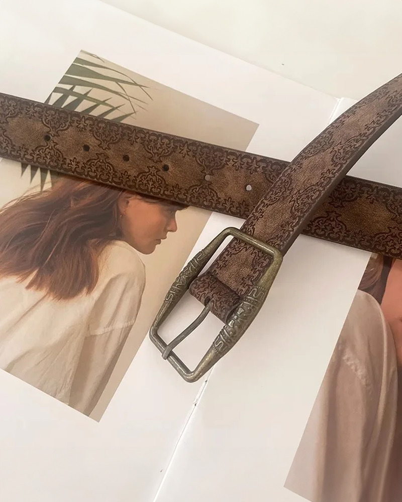 Vintage Y2K Leather Belt - Perfect for 90s Grunge, Retro, and Summer Y2K Outfits
