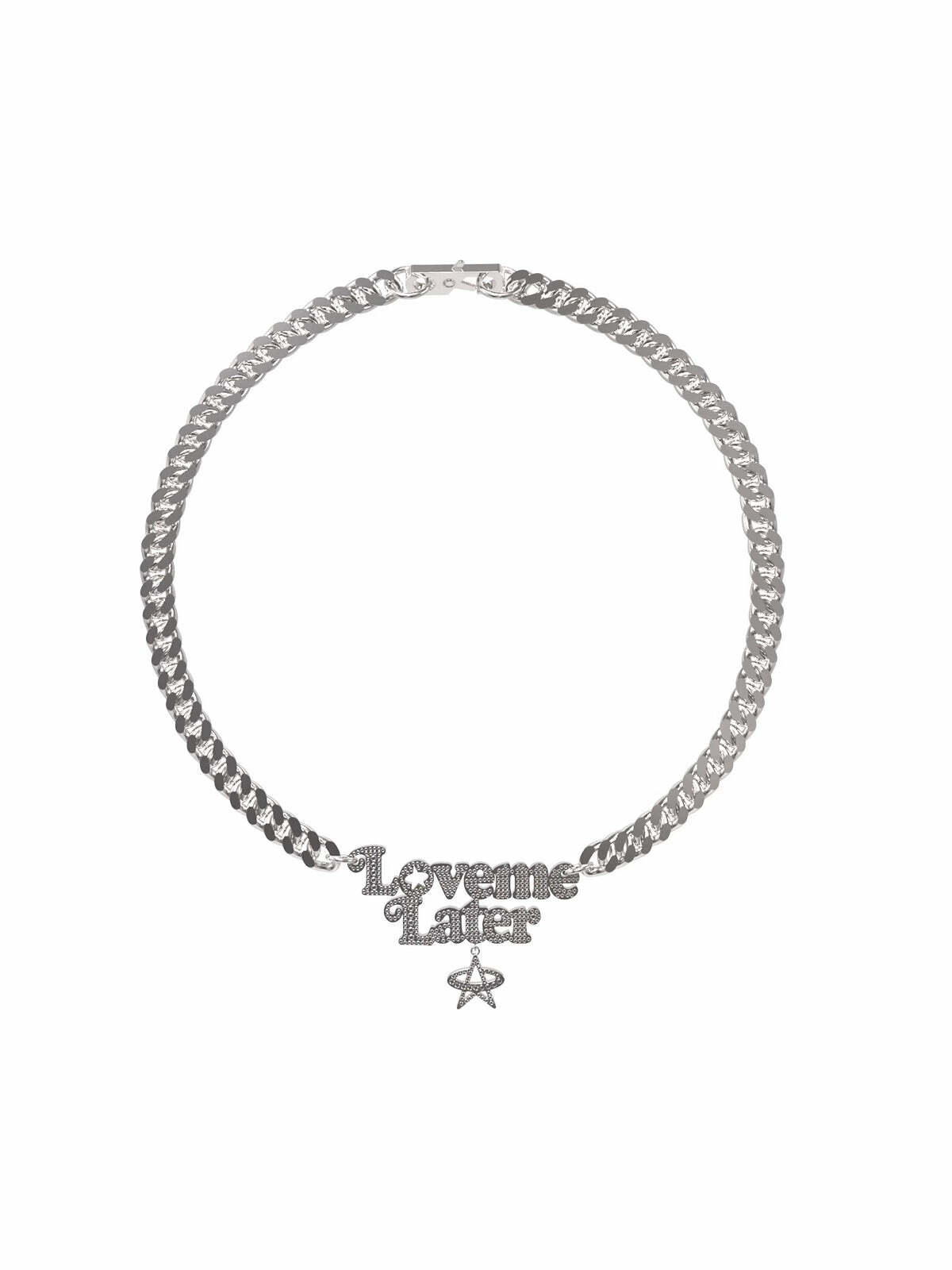 VSCH 'Love Me Later' Necklace - Perfect for Y2K Summer, 90s Grunge, and Retro Party Outfits