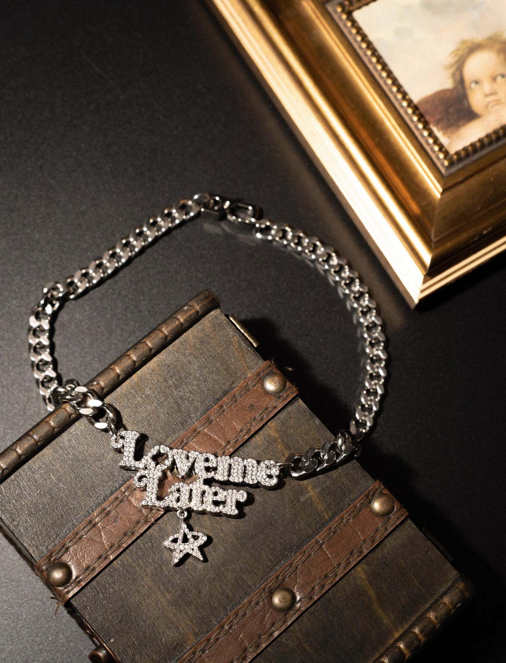 VSCH 'Love Me Later' Necklace - Perfect for Y2K Summer, 90s Grunge, and Retro Party Outfits