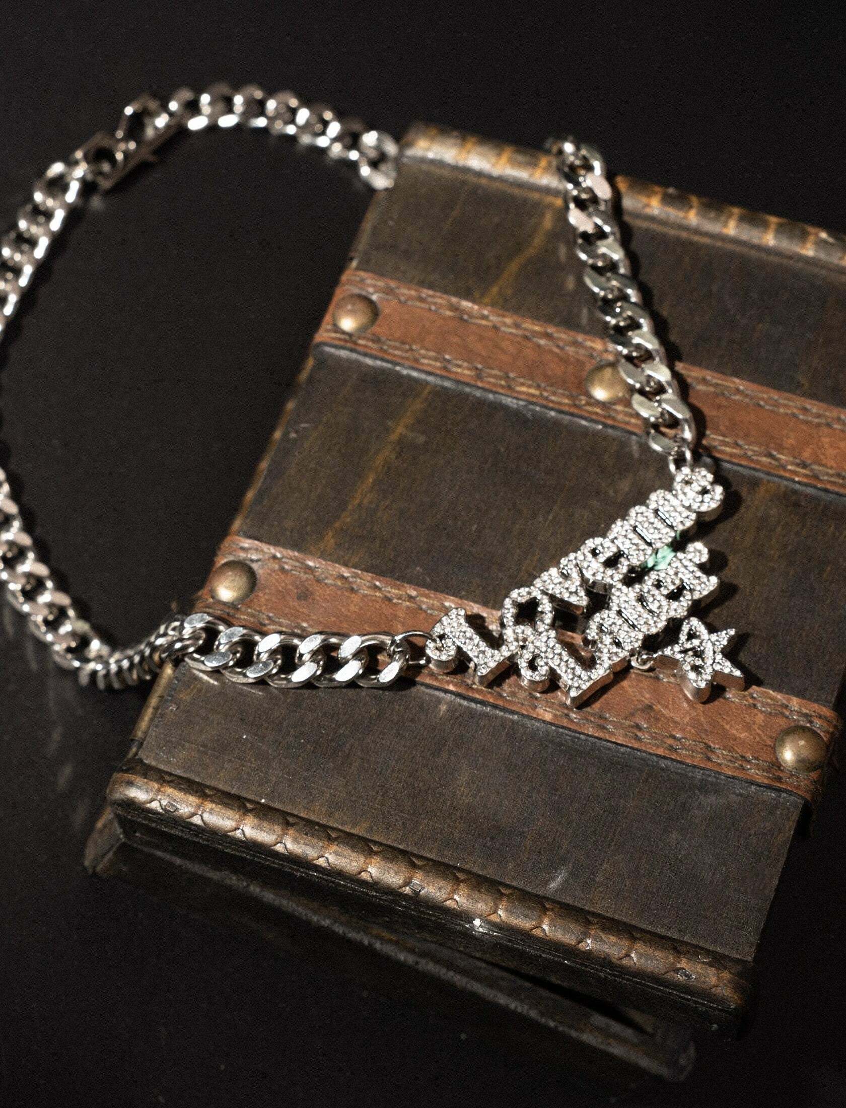 VSCH 'Love Me Later' Necklace - Perfect for Y2K Summer, 90s Grunge, and Retro Party Outfits