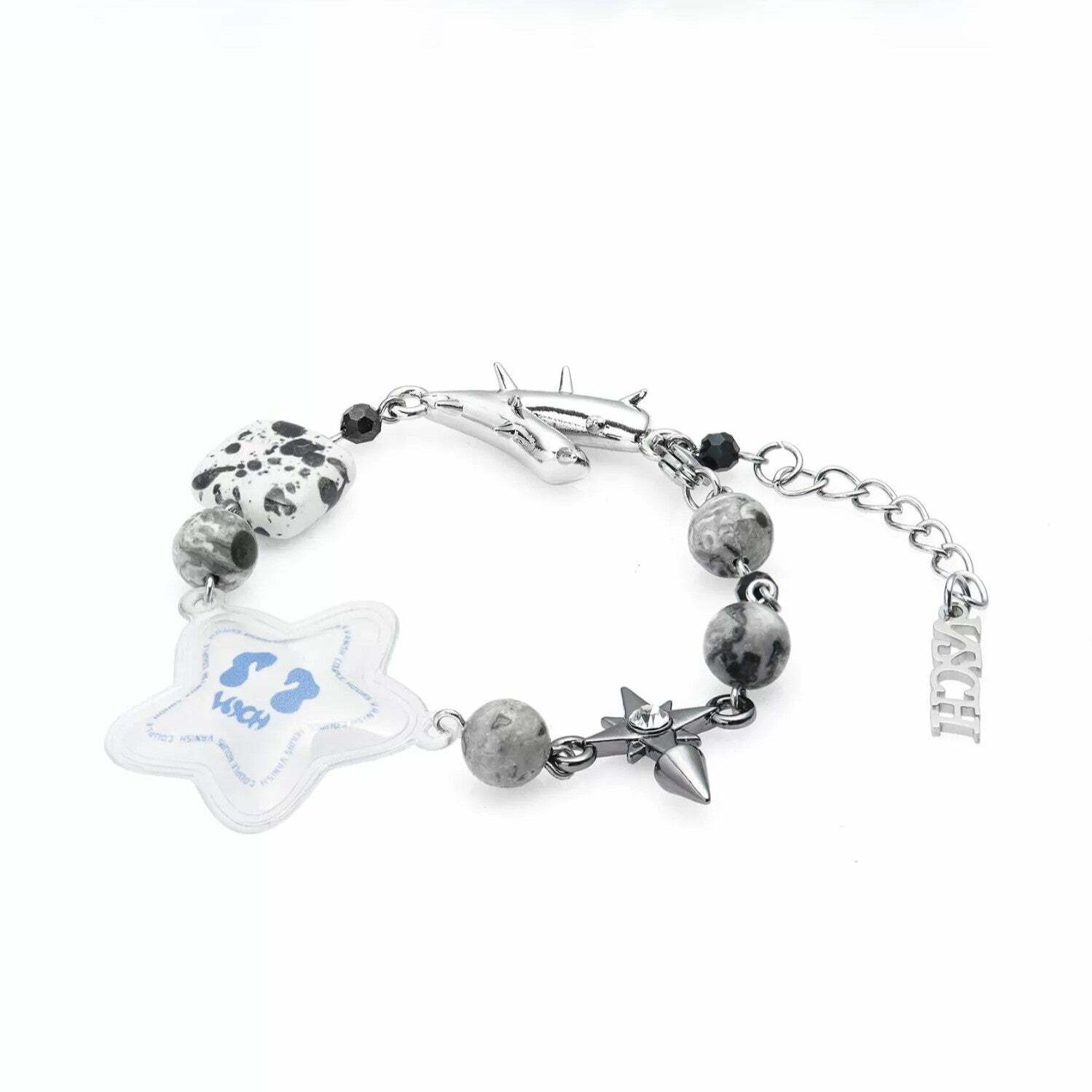 VSCH Bubble Star Bracelet - Y2K Summer, 90s Grunge, Retro Style, Pastel Goth, Y2K Popstar Access