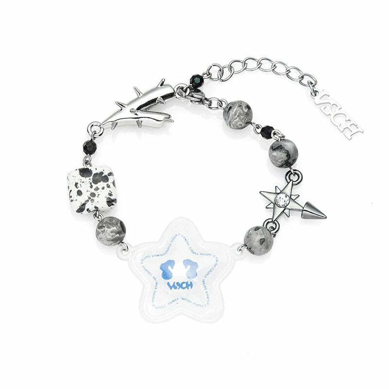 VSCH Bubble Star Bracelet - Y2K Summer, 90s Grunge, Retro Style, Pastel Goth, Y2K Popstar Access