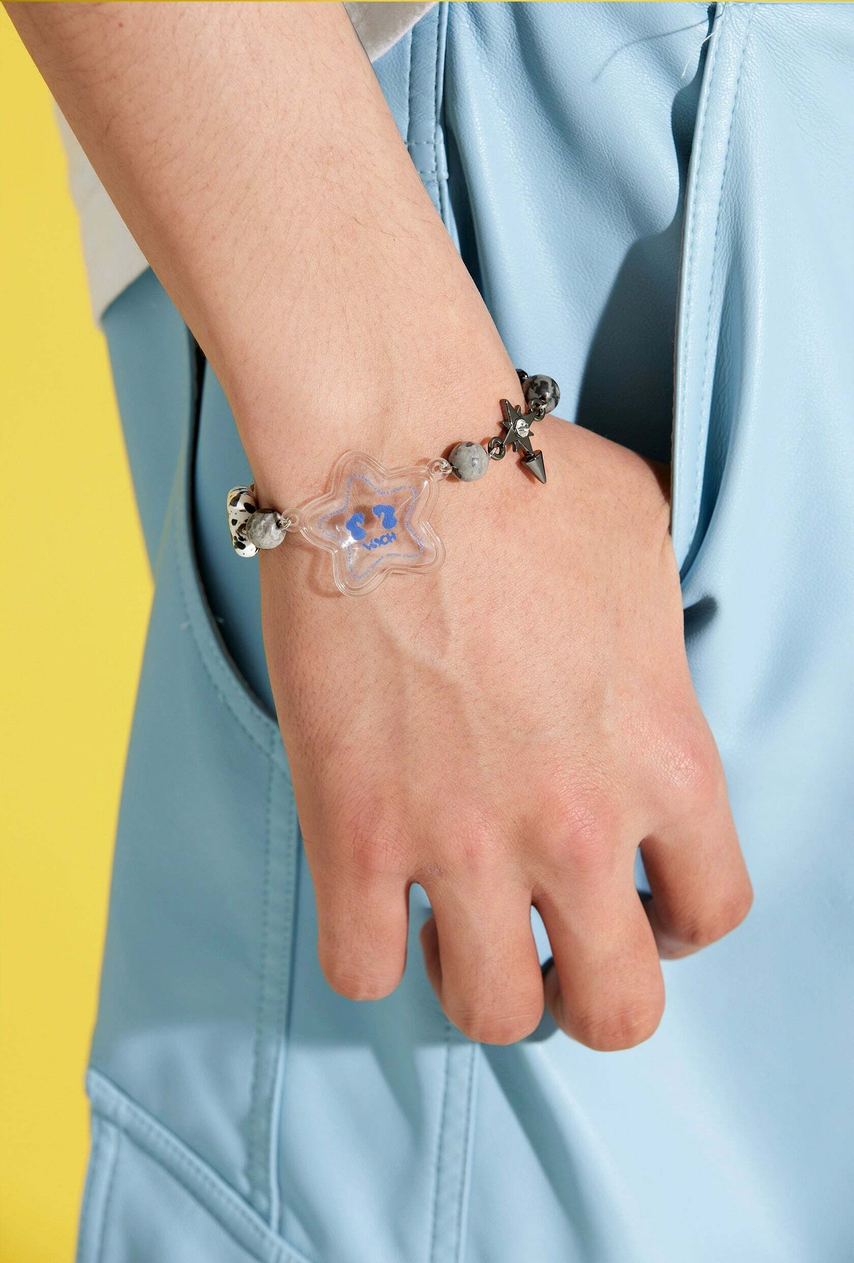 VSCH Bubble Star Bracelet - Y2K Summer, 90s Grunge, Retro Style, Pastel Goth, Y2K Popstar Access