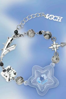 VSCH Bubble Star Bracelet - Y2K Summer, 90s Grunge, Retro Style, Pastel Goth, Y2K Popstar Access