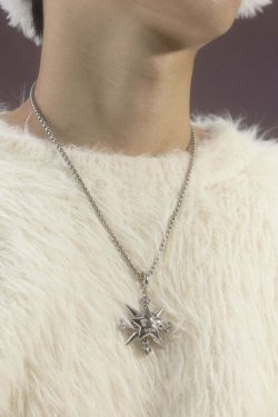 VSCH Lucky Star Necklace - Y2K Summer, 90s Grunge, Retro Goth, Popstar, and Party Outfits