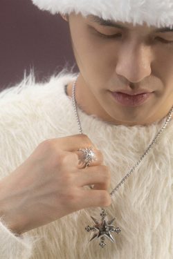 VSCH Lucky Star Spin Ring - Y2K & 90s Fashion, Grunge, Retro, Pastel Goth, Hip Hop, Party Out