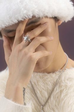 VSCH Lucky Star Spin Ring - Y2K & 90s Fashion, Grunge, Retro, Pastel Goth, Hip Hop, Party Out