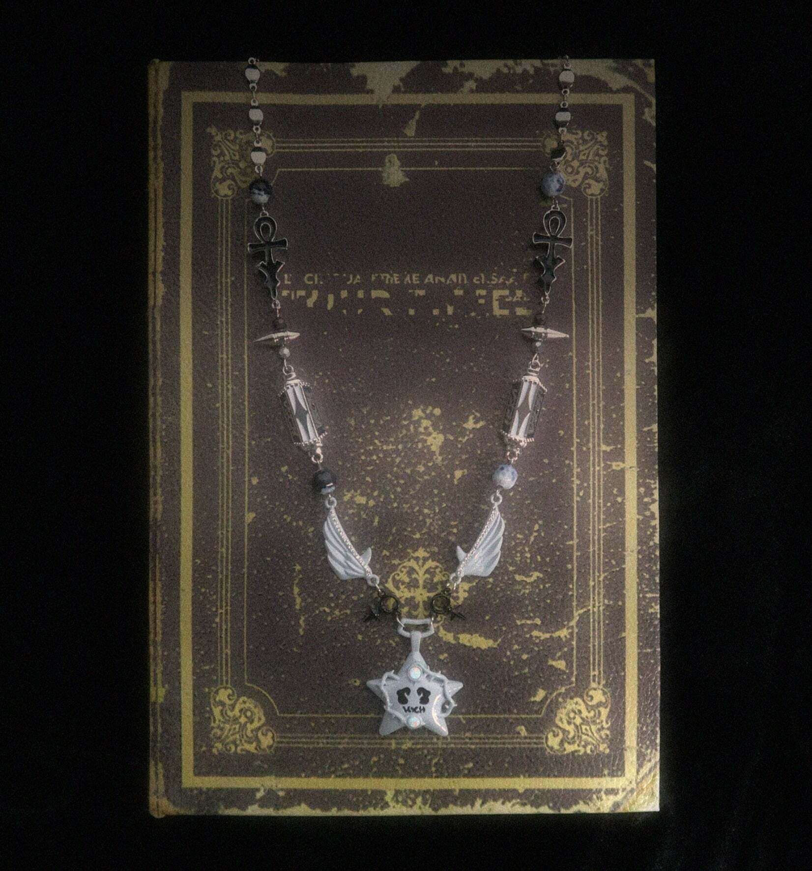 VSCH Thorn Star Necklace - Y2K Grunge, 90s Retro, Gothic Y2K, Y2K Party, Y2K