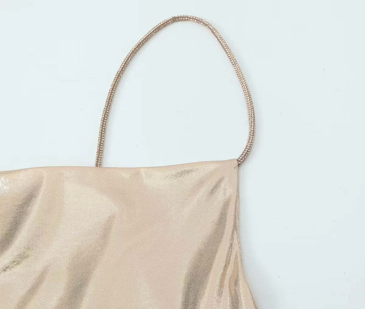 Wesleigh Metallic Slip Mini Dress - Y2K Summer, 90s Grunge, Retro Party, Pastel Goth Outfits