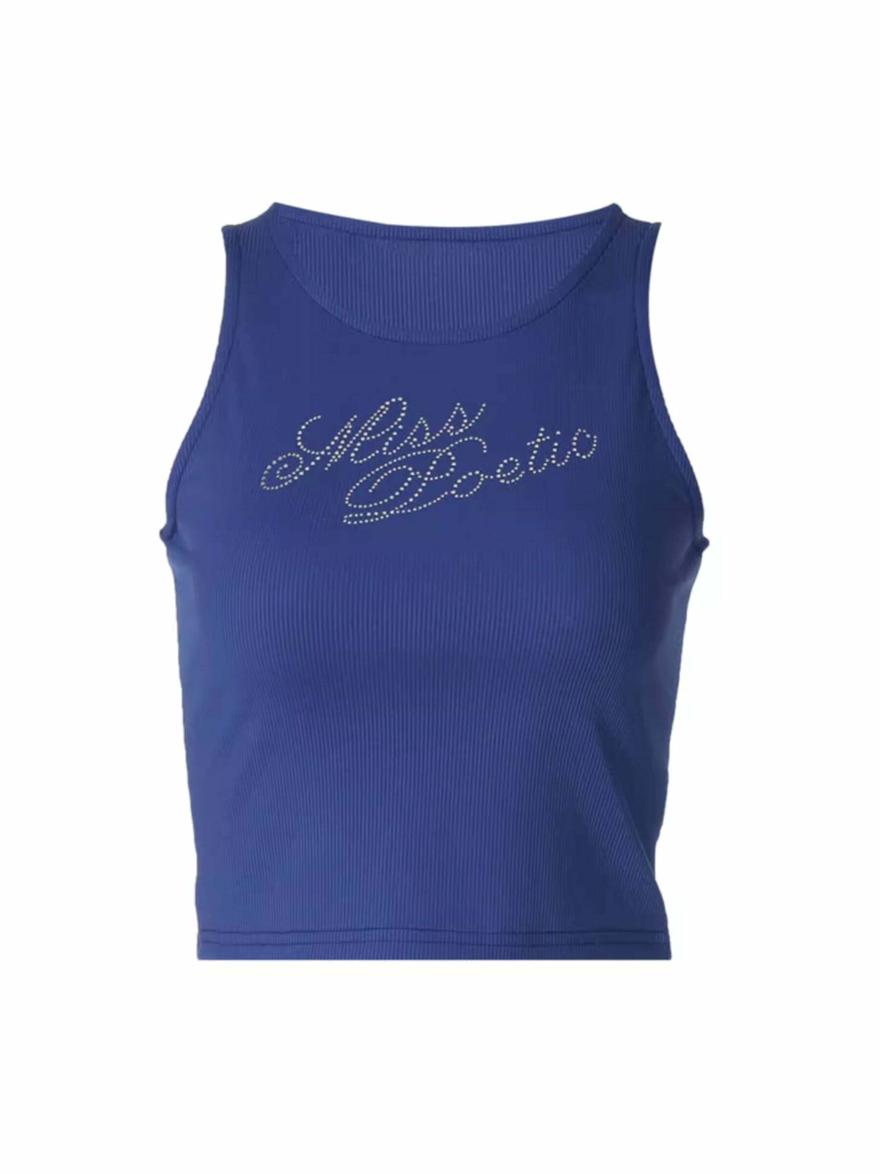 Weslyn Embellished Letter Print Top - Y2K Summer, 90s Grunge, Retro Style, Baby Tees, Y2