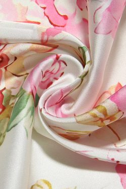 White and Pink Floral Dress - Y2K Summer Outfit, 90s Fashion, Grunge, Retro Style, Pastel Goth