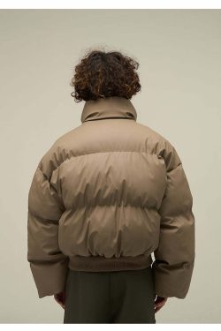 WLEXT Y2K Layered Puffer Jacket - Retro 90s Grunge, Summer Outfits, and Pastel Goth Fashion
