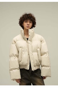WLEXT Y2K Layered Puffer Jacket - Retro 90s Grunge, Summer Outfits, and Pastel Goth Fashion