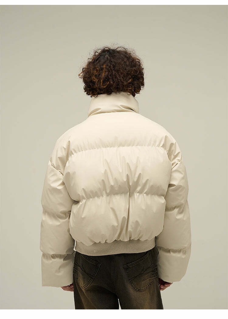 WLEXT Y2K Layered Puffer Jacket - Retro 90s Grunge, Summer Outfits, and Pastel Goth Fashion